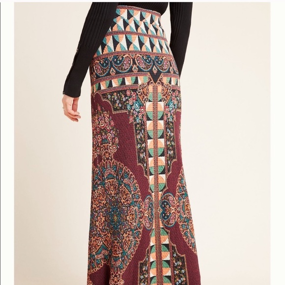 Anthropology Farm Rio Mixed print maxi skirt - Picture 2 of 2
